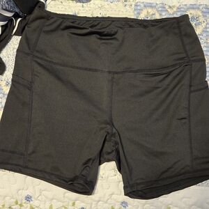 Women's Black Athletic Shorts